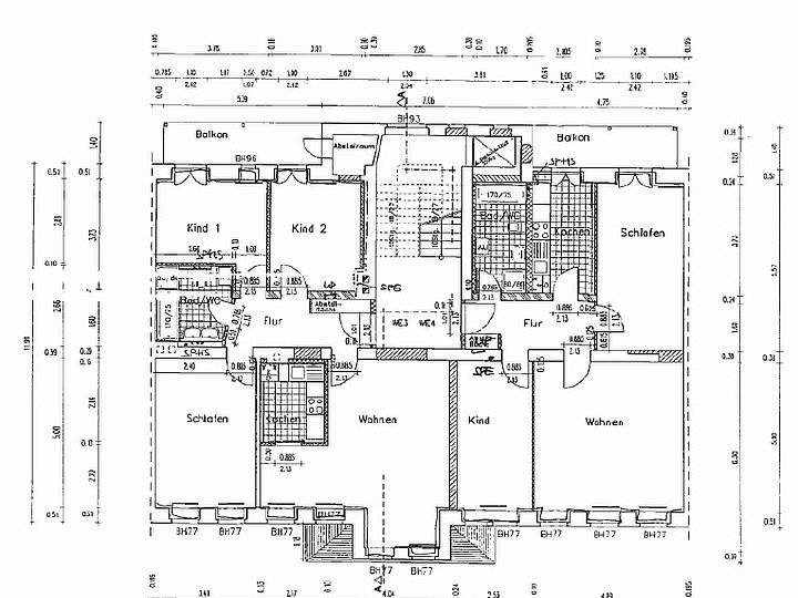 Grundriss erstes Obergeschoss Grundriss erstes Obergeschoss