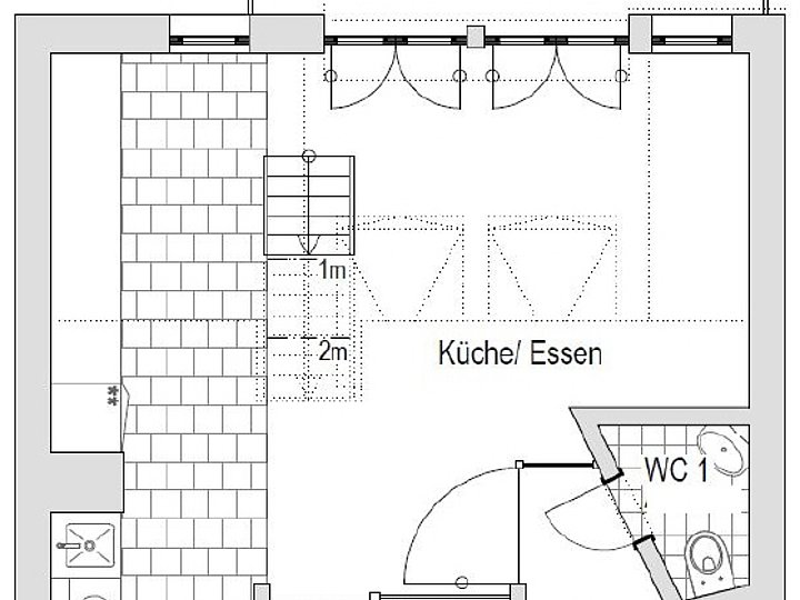 Grundriss Ebene Wohnungseingang