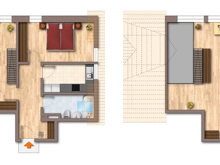 Grundriss Wohnung 1DG + 2DG Grundriss Wohnung 1DG + 2DG
