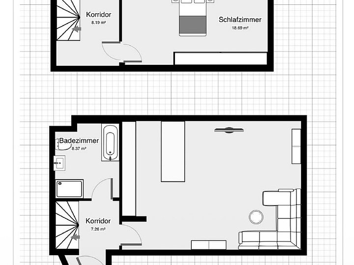 VOLL MÖBLIERT l 2-Raum-Maisonettewohnung l ZENTRUMSNAH - Photo 2