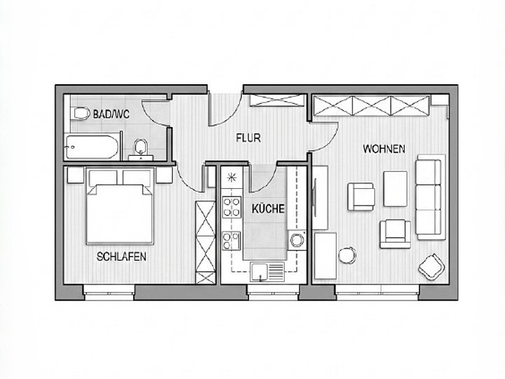 Grundriss WE 5