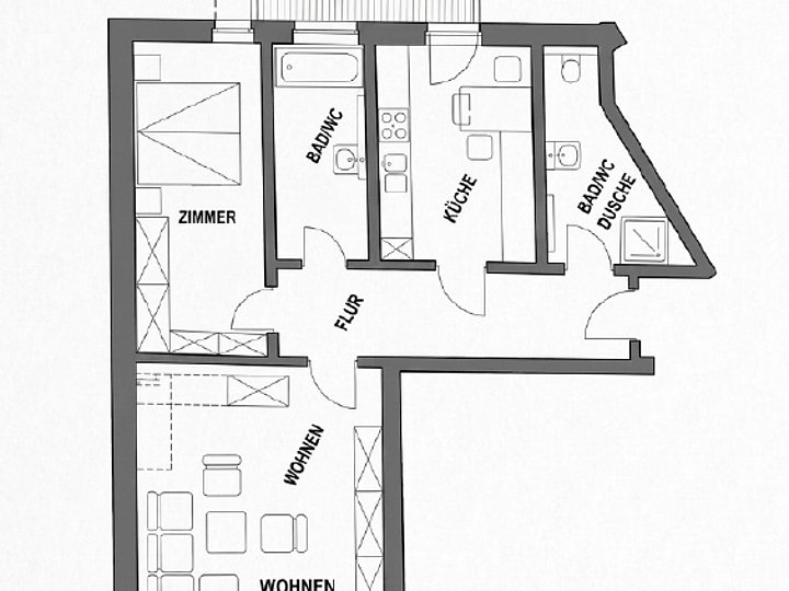 Grundriss WE 7