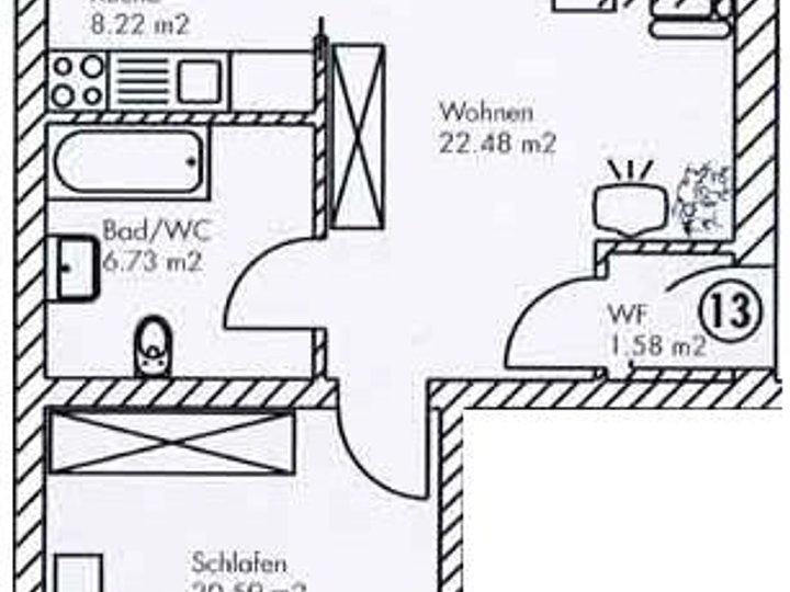 Grundriss WE 13 Grundriss WE 13